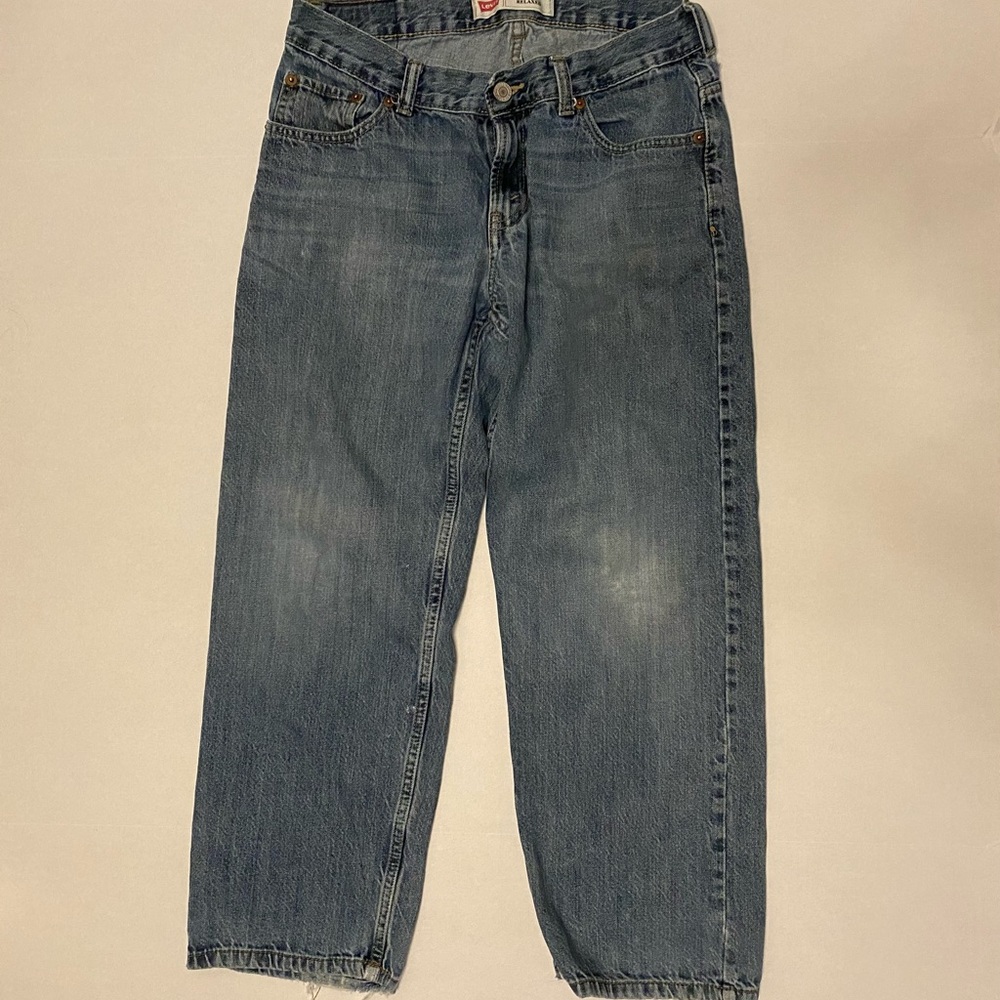 Levi’s 550 red tab blue jeans size 10 husky, 30 inch waist 25 inch inseam.